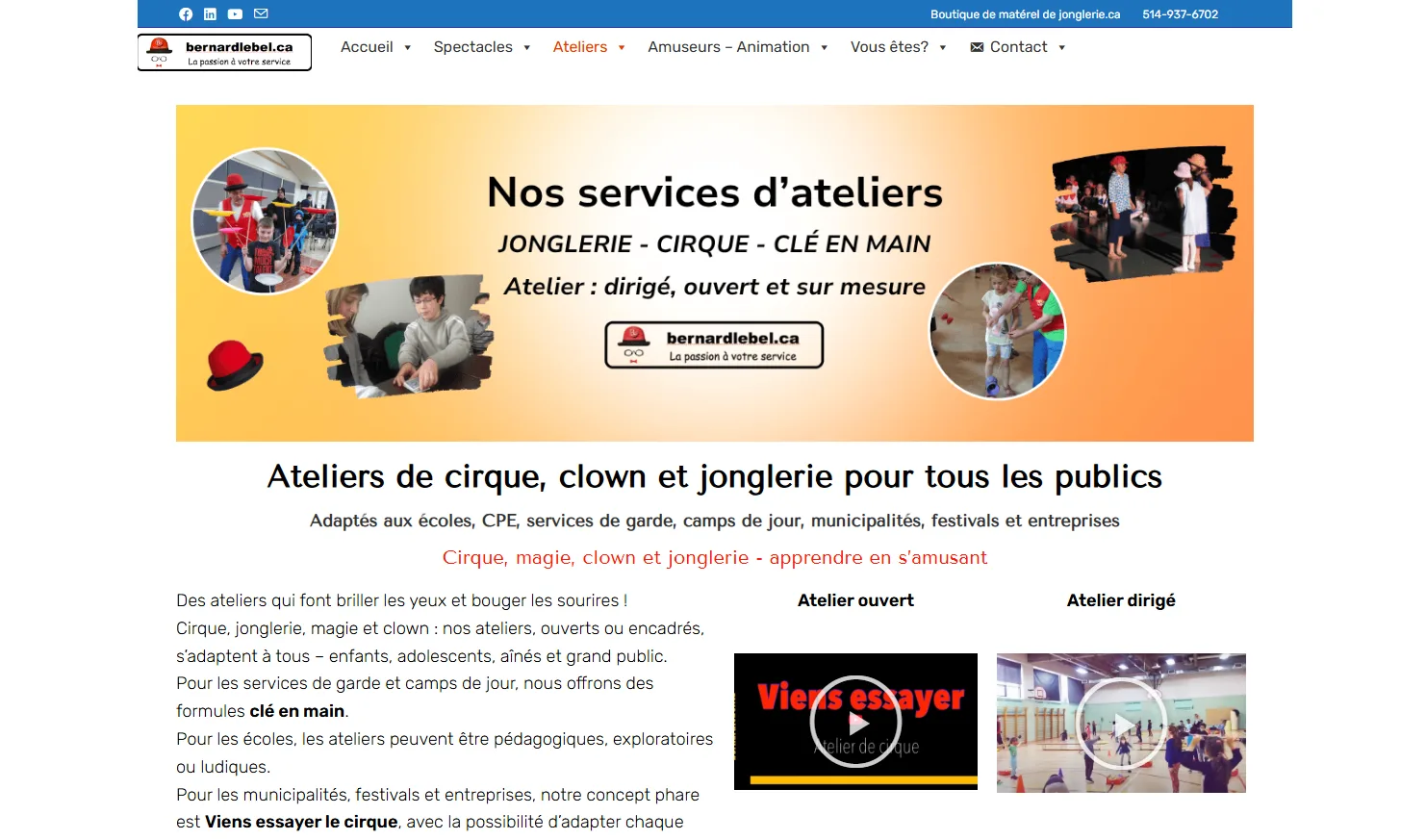 Page spectacle